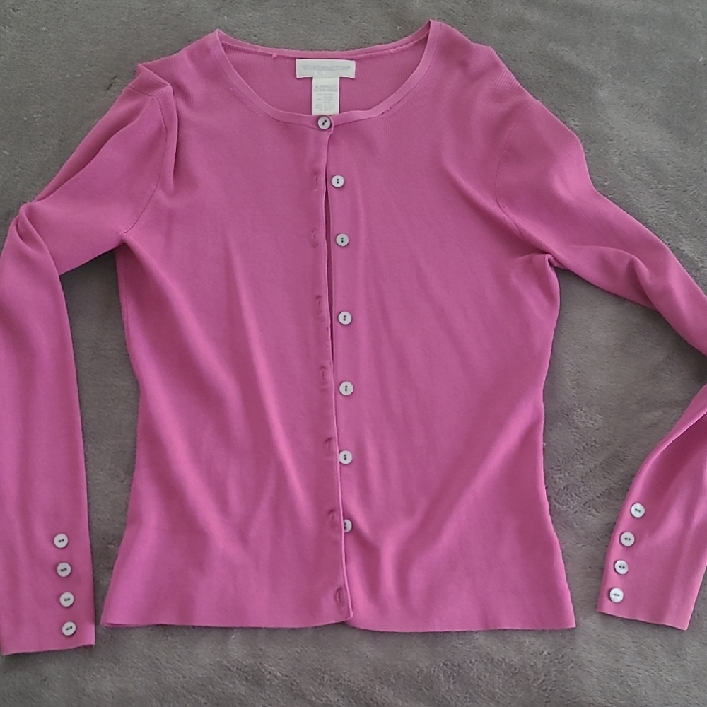 Worthington Pink Cardigan